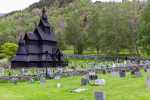 Eglise en bois debout (stavkirke) de Borgund, Norvège