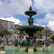 Fontaine, place du Rossio, Lisbonne