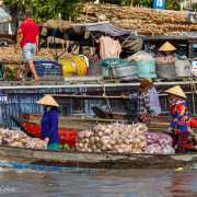 Marché flottant de Caï Rang, Vietnam 2020