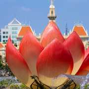 Le lotus symbole du pays, Saïgon, Vietnam 2020