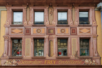 Façade peinte en trompe l'oeil, Riquewihr