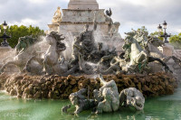 Monument aux Girondins, le quadrige des chevaux marins, Bordeaux