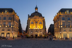 Place de la bourse de nuit, Bordeaux