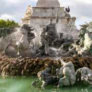 Monument aux Girondins, le quadrige des chevaux marins, Bordeaux