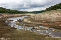 Lac de Guerlédan assèché