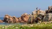 Granit rose au phare du Paon, Ile de Brehat