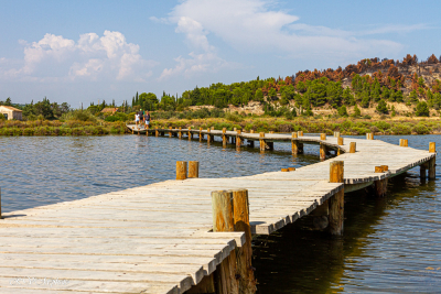 Peyriac de mer, le chemin sur les salines