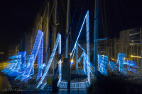 Le bassin à flot illuminé, Lorient