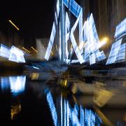 Le bassin à flot illuminé, Lorient