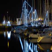Le bassin à flot illuminé, Lorient