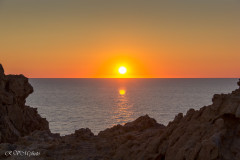 Coucher de soleil vu de l'Ile Rousse