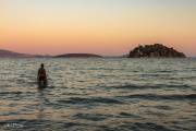 Plage de Tolo, île Koronissi