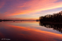 Coucher de soleil sur le Blavet (2), Lanester