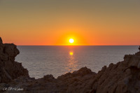 Coucher de soleil vu de l'Ile Rousse