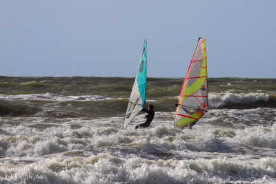 Planche à voile plage du Fort bloqué