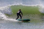 Surfeur plage du Loch, Guidel