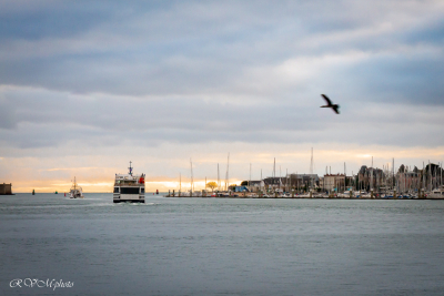 La sortie de la rade