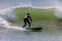 Surfeur plage du Loch, Guidel