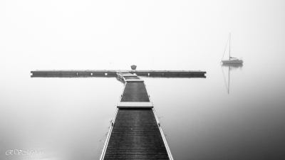 Brouillard sur le Blavet, Lanester