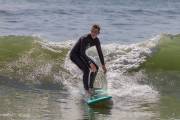 Surfeur plage du Loch, Guidel