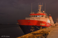 Le port de pêche la nuit