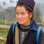 Femme Hmong noir, Sapa, Vietnam