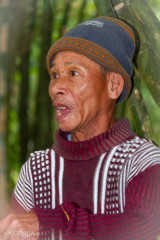 Homme né dans les tunnels de Vinh Moc, Vietnam
