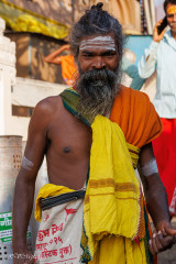 Sadhu adepte de Shiva à Varanasi (Bénarès), Inde