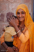 Dans un village vers Jaisalmer, Inde