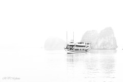 Bateau de croisière  en baie d'Halong