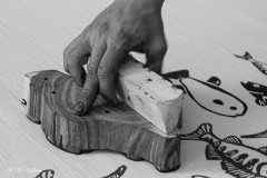 Impression manuelle de tissus, Inde