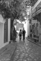 Dans une rue de l'ile d'Hydra