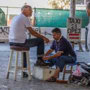 Cireur de chaussures (Nicosie, Chypre)