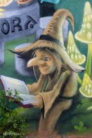 Pignon du bar'BouchKa à Bubry par Kaz et Ezra