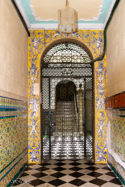 Entrée décorée d'une maison, Cadix, Espagne