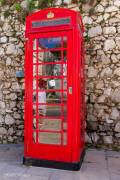 Cabine téléphonique typiquement anglaise - Gibraltar