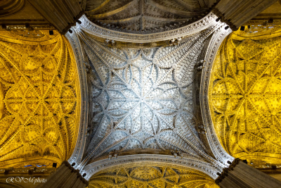 Cathédrale Santa Maria, plafond, Séville, Andalousie, Espagne