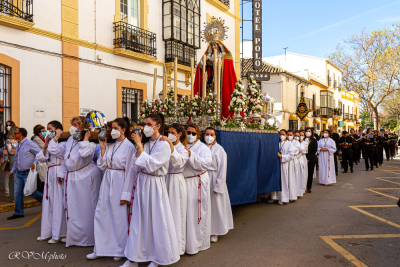 Semaine sainte, procession de la Vierge, Ronda, Espagne