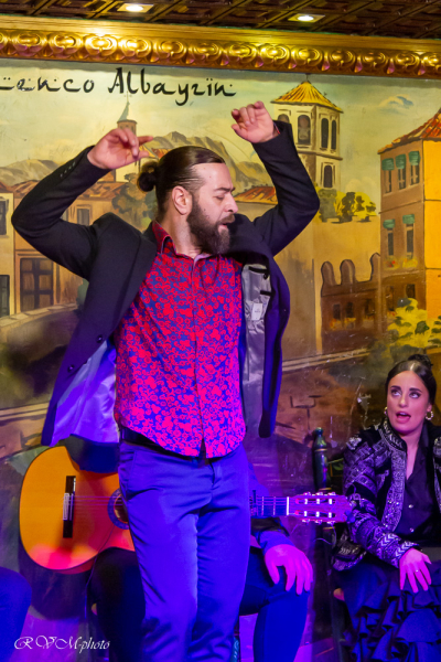 Spectacle de flamenco, quartier Albayzin - Grenade