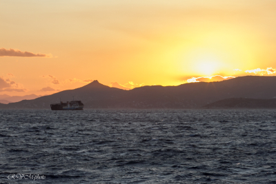 Coucher de soleil, Grèce