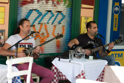 Musiciens du quartier de Plaka, Athènes, Grèce