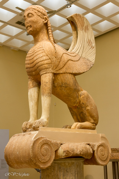 Le Sphinx du musée de Delphes, Grèce