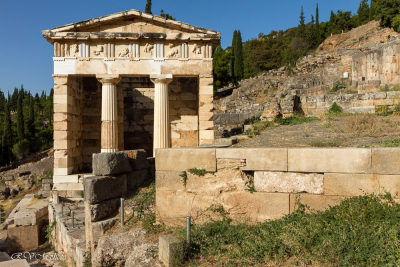 Le trésor des Athéniens à Delphes, Grèce