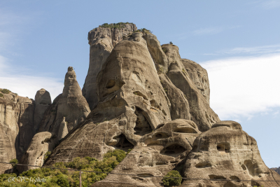 Roche érodée près de Kalambaka, Grèce