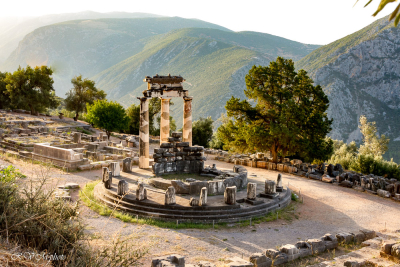 Temple d'Athéna Pronaia,  Delphes, Grèce