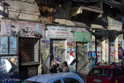 Décoration urbaine à Plaka, Athènes, Grèce