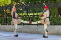 Evzones devant le palais présidentiel