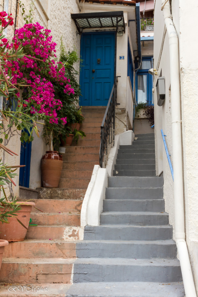 Escaliers à Poros, Grèce