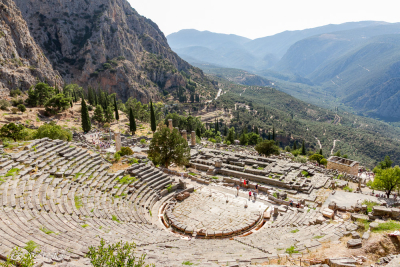 Le Théatre de Delphes, Grèce