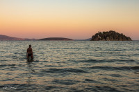 Plage de Tolo, île Koronissi